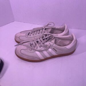 adidas Samba OG White Gray Gum Leather Low Men’s 8.5 Women’s 9.5 UK 7 EU 40.5